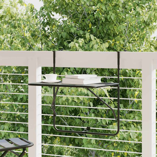 vidaXL Svalabor&eth; Svart 60x40 cm St&aacute;l