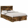 vidaXL Ramsv&iacute;k me&eth; h&ouml;fu&eth;gafl Rau&eth;-eik 120 x 190 cm Samsettur vi&eth;ur