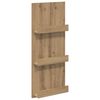 vidaXL T&iacute;marit Hillur Artisan Eik 43 x 11 x 102 cm Samsettur vi&eth;ur