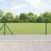 vidaXL Gir&eth;ingarp&oacute;stur Gr&aelig;nn 50 x 0,5 m (25 x 25 mm net) St&aacute;l og PVC