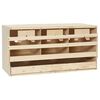 vidaXL Varpkassi fyrir H&aelig;nur 3 H&oacute;lf 72x33x38 cm Gegnheil Fura
