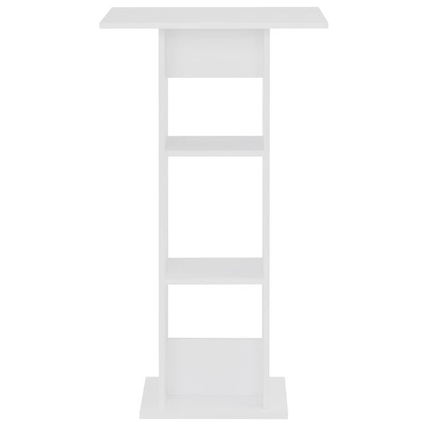 vidaXL Barborð Hvítt 60 x 60 x 110 cm