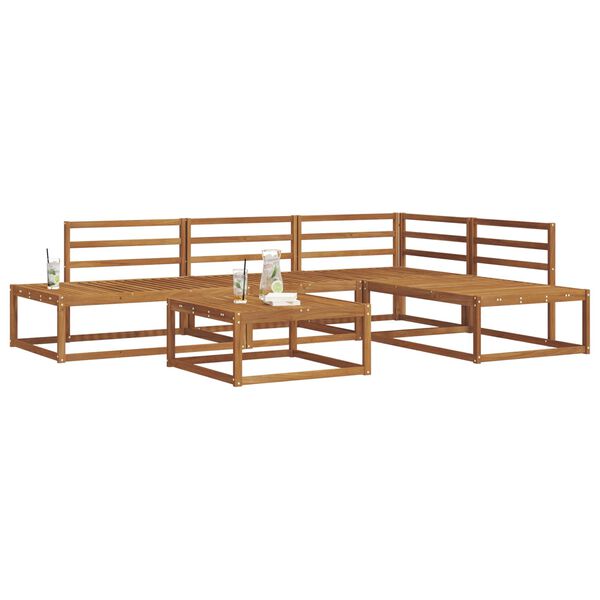 vidaXL &Uacute;ti s&oacute;fasett 5 Stykki N&aacute;tt&uacute;rulegur Hrein akas&iacute;utr&eacute;