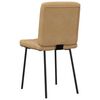 vidaXL bor&eth;stofust&oacute;lar 6 stk Brown Velvet
