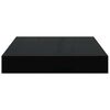vidaXL Floating Wall Shelf High Gloss Black 23x23,5x3,8 cm MDF