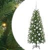 vidaXL Gervi j&oacute;latr&eacute; me&eth; 150 LED me&eth; standi Gr&aelig;nn 120 cm PE og PVC