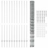 vidaXL Gir&eth;ing me&eth; p&oacute;st Silfur 1,6 x 25 m St&aacute;l
