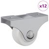 vidaXL Hj&oacute;l 12 pcs Hv&iacute;tt 42 x 11,5 x 29 mm J&aacute;rn