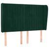 vidaXL H&ouml;f&eth;agafl me&eth; Eyrum 147x23x118/128 cm D&ouml;kkgr&aelig;n Flauel