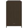 vidaXL Geymsluskápur fyrir Garð Brúnn 83x45x76 cm Pólýrattan