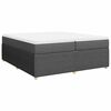vidaXL H&oacute;lfa&eth; Springr&uacute;m me&eth; D&yacute;nu D&ouml;kkgr&aacute;tt 200x200 cm Efni