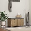 vidaXL Hallarbekk me&eth; p&uacute;&eth;i me&eth; geymslu Artisan Eik 80 x 46 x 46 cm