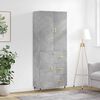 vidaXL H&aacute;r Sk&aacute;pur Steypugr&aacute;r 69,5x34x180 cm Samsettur Vi&eth;ur