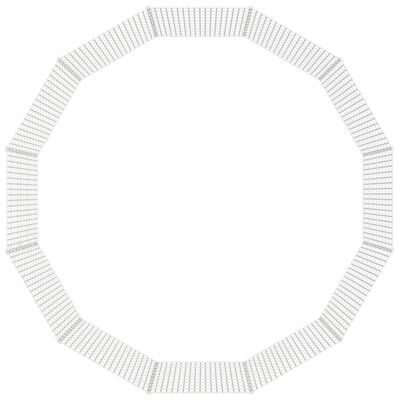 vidaXL Rúmgott Dýrabúr með 12 Hliðum 54x100 cm Sinkhúðað Járn