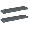 vidaXL P&uacute;&eth;asett &aacute; pall 2 pcs Antras&iacute;t 150 x 40 x 8 cm Oxford efni