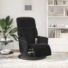 vidaXL Nudd Recliner St&oacute;ll Svartur 91 x 71 x 105 cm Flauel