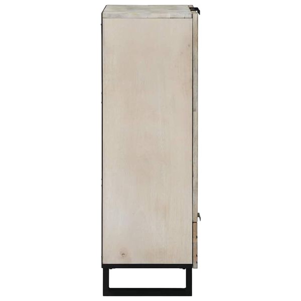 vidaXL Mi&eth;jageymsluk&aacute;p og hillur Hv&iacute;tt og svart 60 x 33 x 100 cm