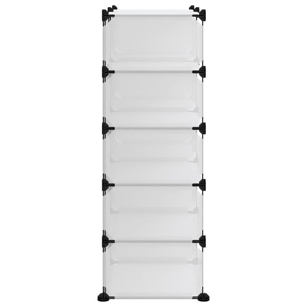 vidaXL Skórekki Gegnsær 84x32x88,5 cm PP