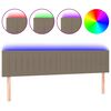 vidaXL LED H&ouml;f&eth;agafl 200x5x78/88 cm M&oacute;gr&aacute;tt Efni