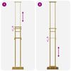 vidaXL S&yacute;ningarskj&aacute;r 2 pcs gold 30 x 23,5 x 210 cm St&aacute;l