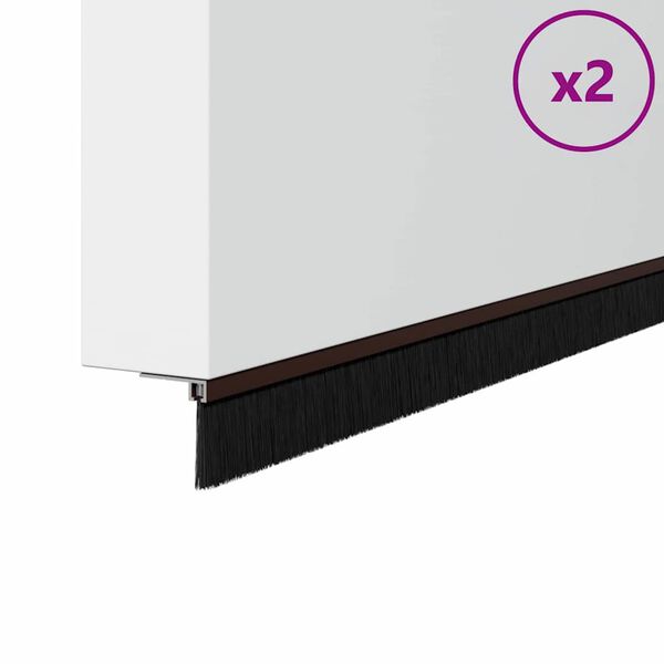 vidaXL Skruv-&aacute; hur&eth;arbjalla&thorn;&eacute;ttingar 2 pcs Br&uacute;nn 100 cm &Aacute;lblenda