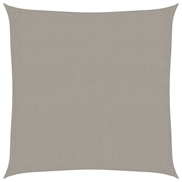 vidaXL S&oacute;lskyggni Segl 160 g/m&sup2; Ferningslaga Lj&oacute;sgr&aacute;tt 3x3 m HDPE