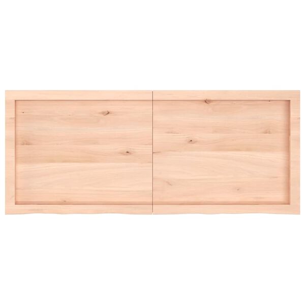 vidaXL Bor&eth;plata 120x50x(2-4) cm &Oacute;me&eth;h&ouml;ndlu&eth; Gegnheil Eik