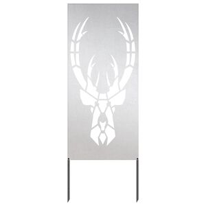 vidaXL Garðs búnað skjár Silfur 50 x 140 cm stainless steel