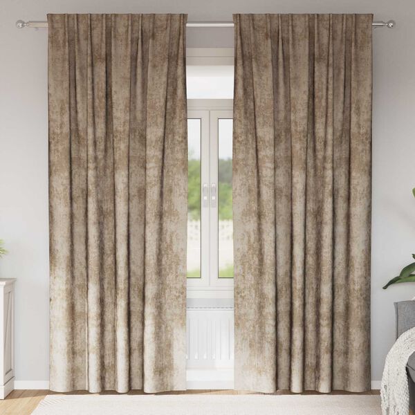 vidaXL Flauels skaut 2 pcs Kampav&iacute;n 245 x 140 cm Flauel