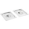 50891 Lids for GN 1/2 Pan 2 pcs Stainless Steel