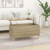 vidaXL S&oacute;fabor&eth; Sonoma Eikarlitur 90x44,5x45 cm Samsettur Vi&eth;ur