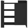 vidaXL Skenkur Svartur 73,5x35x75 cm Samsettur Vi&eth;ur