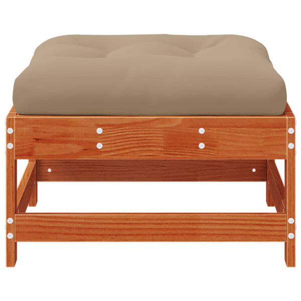 vidaXL Gar&eth;f&aelig;tur Mass&iacute;ft furuvi&eth; VaxBr&uacute;nn