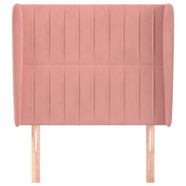 vidaXL H&ouml;f&eth;agafl me&eth; Eyrum 83x23x118/128 cm Bleik Flauel