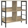 vidaXL Hilla Sonoma Eik 82 x 32 x 79 cm Samsettur vi&eth;ur
