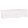vidaXL Veggsk&aacute;par 2 stk. 60x30x35 cm Gegnheil Fura