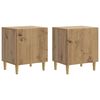 vidaXL Noat&ouml;flu sk&aacute;pur 2 pcs Handverkseik 43 x 34,5 x 50 cm
