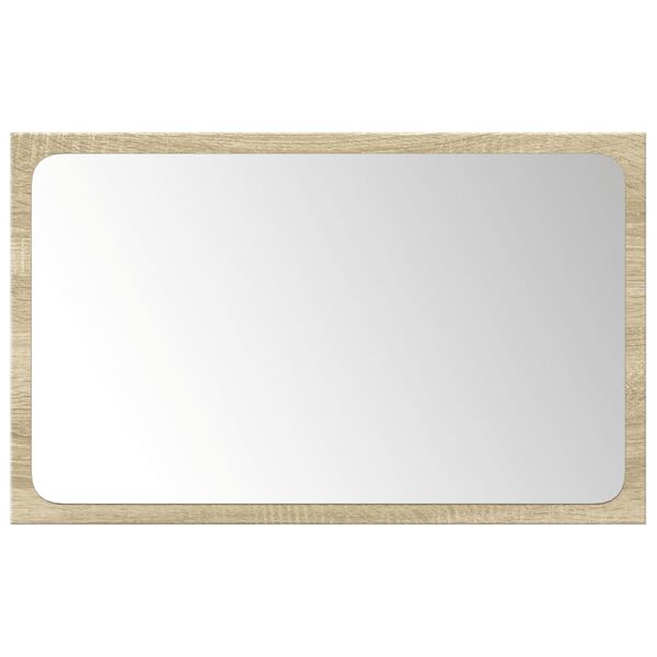 vidaXL 3 Hluta Baðherbergissett Sonoma Eik Samsettur Viður