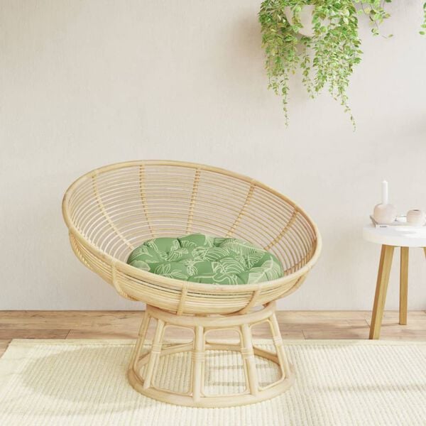 vidaXL Kringl&oacute;tt Sessa Laufamynstur &Oslash; 60 x 11 cm Oxfordefni