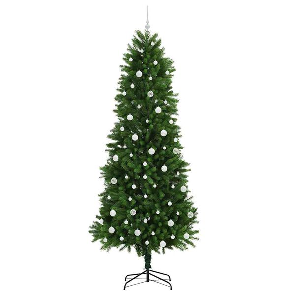 vidaXL J&oacute;latr&eacute; me&eth; 300 LED me&eth; standi Gr&aelig;nn 240 cm PE