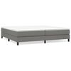 vidaXL H&oacute;lfa&eth; Springr&uacute;m me&eth; D&yacute;nu D&ouml;kkgr&aacute;tt 200x200 cm Efni