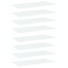 805315 vidaXL Bookshelf Boards 8 pcs White 80x30x1,5 cm Chipboard