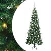 vidaXL Hornart&iacute;fara J&oacute;latr&eacute; me&eth; 300 LED Gr&aelig;nn 180 cm PVC og m&aacute;lmur