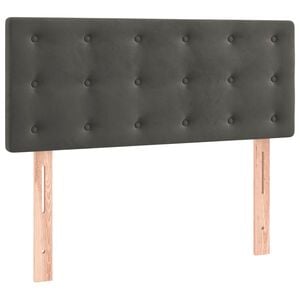 vidaXL H&ouml;f&eth;agafl 90x5x78/88 cm D&ouml;kkgr&aacute; Flauel