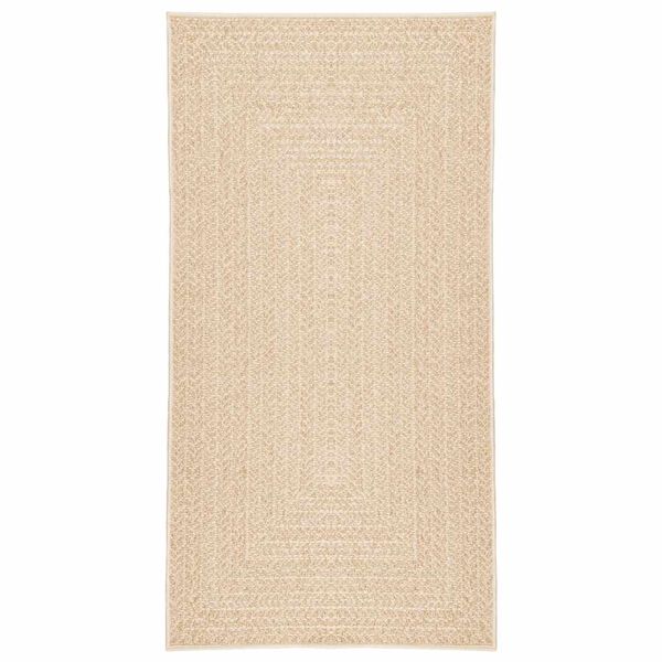 vidaXL g&oacute;lfmotta "ZIZUR" Beige 60x110 cm Jute Look innan og utan
