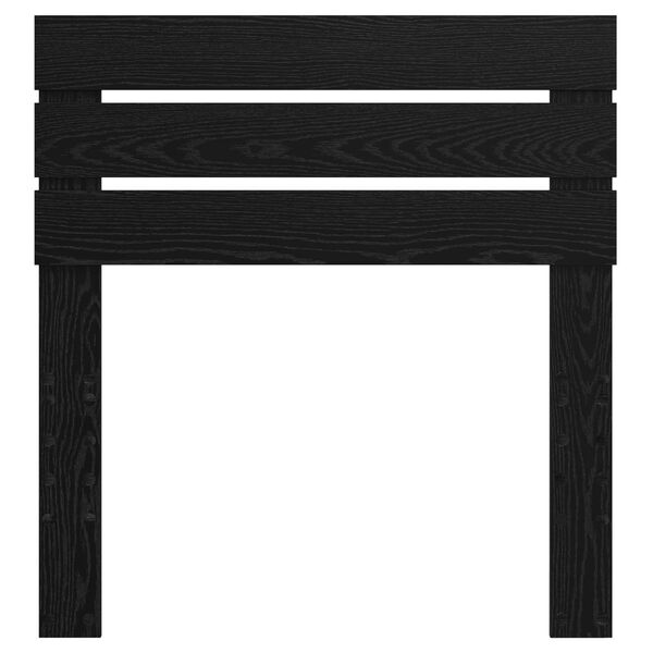 vidaXL H&ouml;f&eth;agafl Svartur Eik 75 cm Samsettur vi&eth;ur