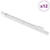 vidaXL Sk&uacute;ffuhlaup 12 pcs Hv&iacute;tt 350 mm St&aacute;l