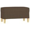 vidaXL Bekkur Br&uacute;nn 70x35x41 cm Efni