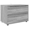 vidaXL Geymslusk&aacute;pur Gr&aacute;r Sonoma 80 x 48 x 57 cm Samsettur vi&eth;ur