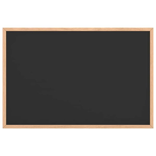 vidaXL kr&iacute;tartafla me&eth; ramma &uacute;r gegnheilum furuvi&eth;i, sv&ouml;rt, 60x40 cm